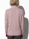 Maglia collo anello in filato di lana merinos, cashmere e lurex