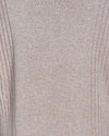 Maglia collo anello in filato di lana merinos, cashmere e lurex