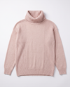 Maglia collo anello in filato di lana merinos, cashmere e lurex