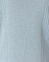 Maglia collo anello in filato di lana merinos, cashmere e lurex