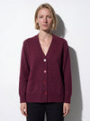 Cardigan in filato di lana e cashmere