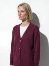 Cardigan in filato di lana e cashmere