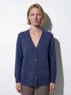 Cardigan in filato di lana e cashmere