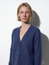 Cardigan in filato di lana e cashmere