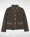 Blazer punto tramato in filato di lana e cashmere