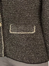 Blazer punto tramato in filato di lana e cashmere