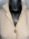 Blazer punto tramato in filato di lana e cashmere