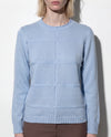Maglia con riquadri in filato di lana e cashmere