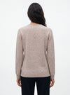 Maglia scollo barchetta seamless in cashmere