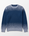 Maglia girocollo jaquard effetto sfumato in filato di lana e cashmere
