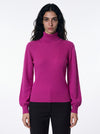 Maglia a costine di lana e cashmere