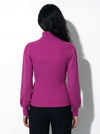 Maglia a costine di lana e cashmere