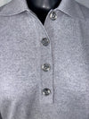 Maglia a polo in filato di lana e cashmere