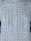 Maglia dolcevita a trecce in filato di lana e cashmere