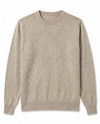 Maglia girocollo in filato di lana e cashmere