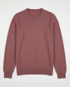 Maglia girocollo in filato di lana e cashmere