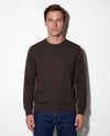 Maglia girocollo in filato di lana e cashmere