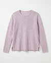 Maglia costa inglese in filato di lana merinos, cashmere e lurex