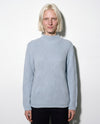 Maglia costa inglese in filato di lana merinos e cashmere.