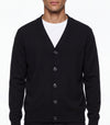 Giacca scollo a V sottile in filato di lana e cashmere