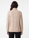 Maglia dolcevita a trecce in cashmere