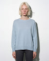 Maglia barchetta sottile con spacchi in filato di lana merinos e cashmere