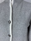 Blazer con profili a contrasto in filato di lana merinos e cashmere