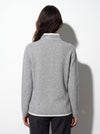 Blazer con profili a contrasto in filato di lana merinos e cashmere