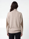 Maglia intarsio rombi in filato di lana e cashmere