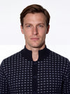 Giacca jaquard in filato di lana e cashmere