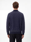Giacca jaquard in filato di lana e cashmere