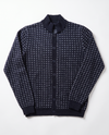 Giacca jaquard in filato di lana e cashmere