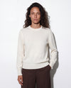 Maglia girocollo in filato di lana e cashmere