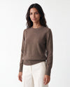Maglia girocollo in filato di lana e cashmere