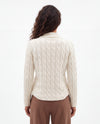 Giacca a trecce in filato di lana e cashmere