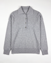 Maglia a polo in filato di lana e cashmere