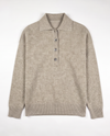 Maglia a polo in filato di lana e cashmere