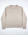 Maglia con riquadri in filato di lana e cashmere