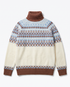 Maglia jaquard norvegese dolcevita