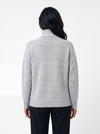 Maglia dolcevita con trafori in filato di lana e cashmere