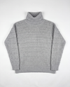 Maglia dolcevita con trafori in filato di lana e cashmere