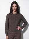 Maglia girocollo con lurex