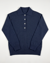 Maglia a polo in filato di lana e cashmere