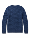 Maglia girocollo a trecce in filato di lana e cashmere
