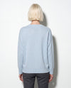 Maglia scollo a V con spacchi in filato di cashmere e lana.