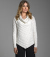 Giacca a trecce in filato di lana e cashmere