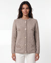 Chanel punto lavorato in maglia in filato di lana, cashmere e baby alpaca.