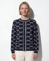 Chanel punto jaquard bicolore in filato di lana, cashmere e cotone