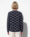 Chanel punto jaquard bicolore in filato di lana, cashmere e cotone