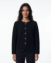 Chanel con profili in lurex in filato di lana e cashmere